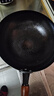 阎铁匠章丘炒锅铁锅家用炒菜锅锻打老式物理不粘锅无涂层木把锤印已开锅 锤印木把款30CM 30cm 实拍图