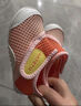 卡特兔学步鞋童鞋男童春夏女童洞洞鞋软底网面宝宝鞋透气幼儿园室内鞋 橙粉白 25 内长15.5cm  脚长14.3-14.9 实拍图