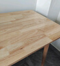 贵润北欧全实木餐桌家用小户型餐桌椅组合4人6人原木色长方形吃饭桌子 120*70单桌(全实木) 实拍图