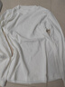 打底衫女内搭春2025夏季新款圆领长袖t恤女宽松百搭上衣T恤 愚仁1045白色 2XL 实拍图