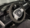 梵汐手缝方向盘套翻毛皮适用宝马奔驰奥迪秋冬季汽车用品真皮四季通用 款式1 实拍图