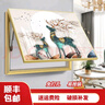 柳莺花燕免打孔电表箱装饰画现代简约客厅餐厅挂画电闸箱配电箱遮挡壁画 幸福麋鹿 45X35遮挡35X25表箱 上掀款 实拍图