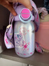 格米（germ）小马宝莉儿童保温杯双饮吸管杯女孩大容量杯壶学生杯子580ML紫 实拍图