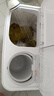小鸭迷你双桶洗衣机家用小型双缸半自动婴儿童洗脱两用 4.5公斤白色加厚款【蓝光+强劲动力+洗脱两用】 实拍图