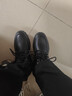 星头啄木鸟100%全牛皮星头啄木鸟棉鞋男2025冬季新款羊毛加绒加厚保暖雪地靴 SF9199黑色棉鞋 39 实拍图