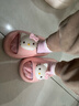 猪爸爸儿童拖鞋女童夏季2025新款室内防滑6-12岁三丽鸥宝宝亲子拖鞋粉18 实拍图