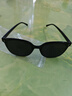 网红GM同款大脸显瘦男女墨镜网红街拍非偏光太阳眼镜紫外线潮流框 B款【男女通用】黑色 实拍图