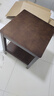 福林成简约沙发边桌客厅角几实木质小茶几美式方几家用小桌子角柜床头桌 长宽48*48高55cm 黑胡桃色 实拍图