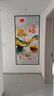 喜巢走廊装饰画入户玄关自粘壁画过道轻奢中式贴画竖版现代山水墙贴画 九鱼聚福02竖款 100cm x 200cm 实拍图