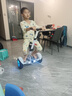 柏思图（besintu）电动儿童智能平衡车3-6-12岁体感10岁到15岁以上座椅成年人站座两轮双轮自动手扶越野新款自平行车 CZ白54V【四控+座椅+APP+赛车轮】 实拍图