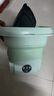 梦多福折叠洗衣机带脱水迷你小型洗袜机半全自动洗袜子神器宿舍宝宝婴儿儿童洗内衣内裤洗衣机洗脱一体 【绿色小号】UV蓝光+洗脱一体+轻音低噪 【分开清洗更卫生】 实拍图