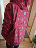 芙琦莱中老年女装春秋外套女加肥加大码中年妈妈装短款风衣加绒上衣60岁 紫红色【高品质风衣】 /赠运费险 6XL 【建议166斤-175斤左右】 实拍图
