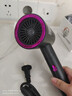 AZMI新款可折叠家用高速电吹风机负离子恒温护发理发店风筒大功率风力 胶原蛋白5亿水负离子800W《太空灰》 礼盒装 实拍图