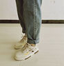 森馬男鞋2025秋季新款休闲百搭小白鞋子男士软底轻便厚底增高板鞋男款 米色 38 实拍图