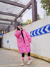 G.DUCKKIDS童装女童羽绒服冬季2025新款儿童外套白鸭绒中长款连帽衣服小女孩 星星玫红色【高品质棉服】 120 尺码5~6岁【110-120cm】 实拍图