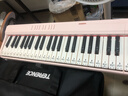 特伦斯电子琴88键成人儿童智能折叠钢琴X61A/V20手卷钢琴键盘乐器 V20樱花粉+专用琴包+Z型琴架 实拍图