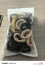 美肤语无接缝发圈发绳头绳奶咖色50根尼龙高弹力橡皮筋扎头发皮套MF0569 实拍图