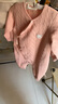 巴厘小猪新生婴儿连体衣服秋冬加厚初生儿和尚服睡衣保暖夹棉宝宝哈衣爬服 虾玉粉 66cm 实拍图