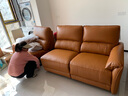 芝华仕（CHEERS）头等舱智能椅贵族皮沙发电动慵懒小象11323橙三双【京仓闪发】 实拍图