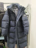 京东京造羽绒服男女情侣同款真鸭绒冬季中长款连帽保暖外套 灰色 XL 实拍图