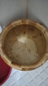 川柏香泡脚桶木桶40厘米家用洗脚盆实木泡脚盆木质过小腿香柏木桶深型桶 40圆边桶+实木盖+排水+按摩珠+艾草20包 实拍图
