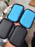 耳机收纳盒 数据线充电器U盘读卡器U盾内存卡收纳包便携式小巧旅游蓝牙耳机包防震减压数码整理包 【方包款】两个装-颜色随机 实拍图