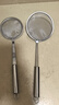 不锈钢漏勺过滤网筛极细家用滤油勺厨房油渣勺打沫勺一体成型 食品级不锈钢 【中号+小号】100密丿品质保障 实拍图