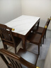 优卡吉新中式岩板餐桌长方形实木餐桌椅组合HQ-603B# 1.2米餐桌+4餐椅 实拍图