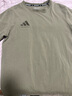 阿迪达斯 （adidas）t恤男夏季运动透气轻薄宽松棉短袖 橄榄绿/绿棕 M  实拍图