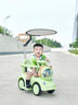 迈多熊四轮可坐人儿童电动车宝宝小汽车孩子玩具大人可推车充电童车礼物 【遥控电动款】绿+围栏餐盘+静音软轮+大电瓶+蓝牙音乐 实拍图
