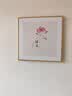 新中式餐厅装饰画饭厅原木风挂画茶室客厅厨房餐边柜墙面书房壁画 随机发一个 40*40cm 布纹理面+35MM加厚铝合金金框 实拍图