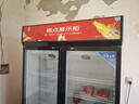 格点大容量饮料柜商用冰柜直冷藏展示柜酒水柜纯风冷无霜保鲜柜超市玻璃门冰箱立式啤酒柜 大双门下机组风冷 360°循环速冷款 实拍图