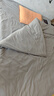 京东京造悦柔四件套 120g加厚耐用磨毛A类床单被套床上四件套 1.5米科技灰 实拍图