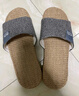 回力亚麻拖鞋男士吸汗透气居家鞋室内家用四季春秋情侣通用女地板拖 蓝色 40-41 【偏小一码】 实拍图
