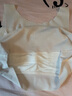 浪莎少女内衣夏季薄款文胸初中生青春期发育期儿童无痕背心 白 85/XL 实拍图