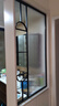 屏风隔断卫生间长虹玻璃半墙隔断屏风铁艺干湿区洗手台不锈钢定制 A款黑色定制 按尺寸报价 实拍图