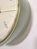 BBA 挂钟客厅卧室家用创意欧式金属挂表免打孔挂墙时钟22.5cm橄榄绿 实拍图