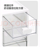 禧天龙加厚桌面化妆品收纳盒首饰收纳盒办公桌文具盒宿舍神器四抽屉白色 实拍图