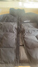 鸭鸭（YAYA）羽绒服男女同款冬季情侣装灯芯绒立领休闲百搭撞色鸭绒外套 黑色 S (建议85-105斤) 实拍图