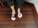 【95成新】耐克NIKE外穿休闲鞋男一字沙滩鞋VICTORI ONE拖鞋DD0234-100白黑40 实拍图
