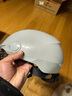 京东京造电动车头盔3C认证男女士款春夏四季半盔透气轻便摩托车电瓶车安全帽透明短镜 镭射灰54-58cm头围 实拍图