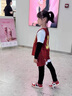 玉宇帆儿童篮球服套装定制男女童运动训练服速干四件套秋冬季队服篮球衣 ADM-L025黑色四件套 3XS码身高110-120cm体重20-25kg 实拍图