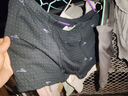 七匹狼男士内裤男生纯棉抗菌100%全棉高端平角四角男内裤大码裤衩裤头男 100%纯棉全裤10A抗菌-黑色+浅花灰+深花灰+藏青 4条 3XL (185) 建议170-190斤 实拍图