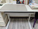 立太（LEADTEK）实木升降电脑桌书桌家用升降学习桌桌椅套装学生办公写字桌子 【带抽屉可升降】暖白色100*60（站坐交替） 实拍图