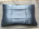 太湖雪纯色真丝枕套 100%桑蚕丝绸 单面真丝枕头套单只装雾霾蓝 48*74cm 实拍图
