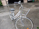 凤凰（Phoenix）轻便通勤自行车日式复古青少年学生女男士代步单车上班通勤城市车 【单速】日式银色95%免安装 26寸【建议160-180cm】 实拍图