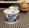 陶迷（TAOMI） 茶具配件 十二生肖茶杯垫青花瓷主人杯品茗杯茶托功夫茶道隔热垫 富贵（单杯垫） 无规格 实拍图