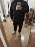 鸭鸭【255g充绒】羽绒服男士短款加厚冬季新款时尚面包服防寒保暖外套 黑色 3XL 实拍图