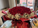 琐拉鲜花速递玫瑰花束求婚生日礼物送女友全国同城花店配送 99朵红玫瑰花束—大气款 实拍图