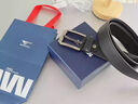 七匹狼（SEPTWOLVES）男士皮带真皮针扣腰带正品高档品牌纯牛皮潮2025新款男式爸爸裤带 百搭款黑色 lihe7A827000400-09 实拍图